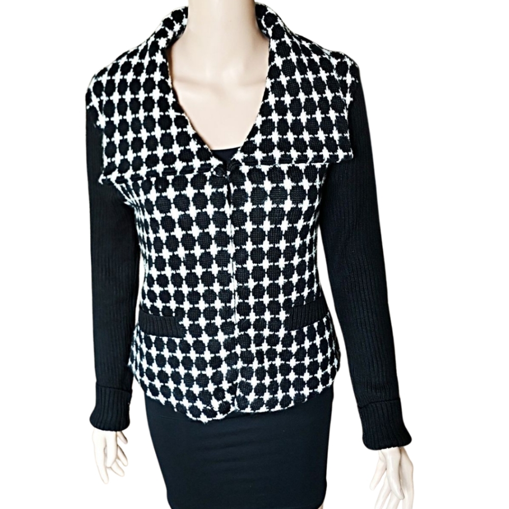 WHITE HOUSE BLACK MARKET Houndstooth Blazer Size M NWT
